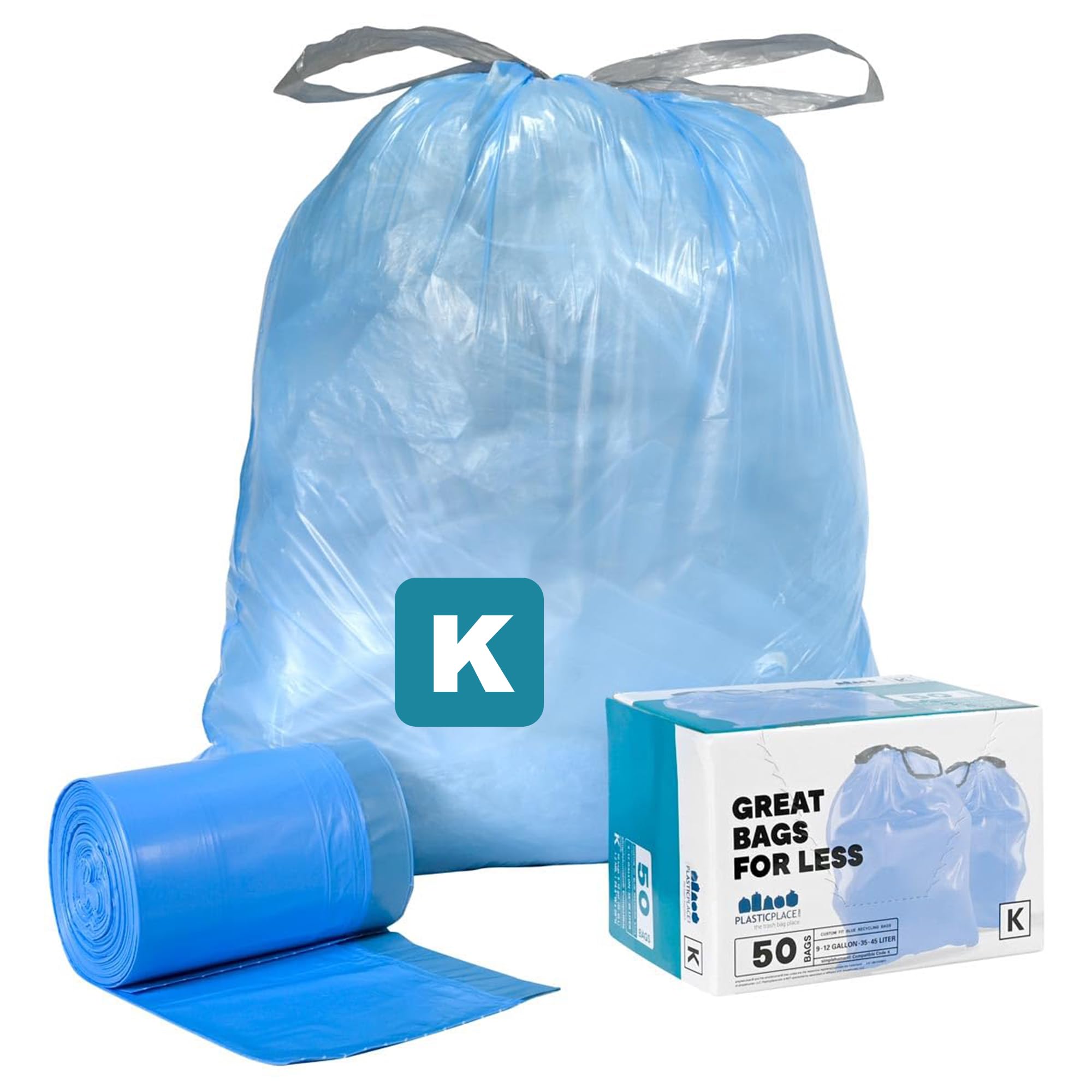 Plasticplace Code V Compatible (200 Pezzi) Sacchetti Per Riciclaggio