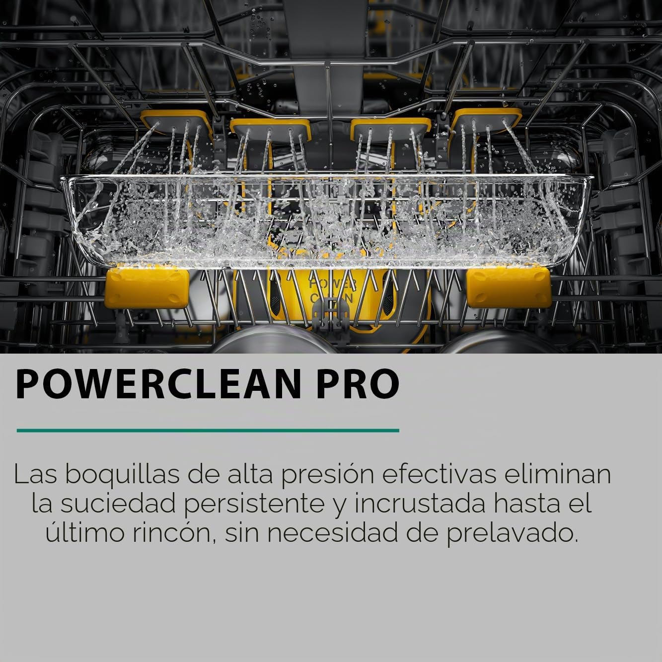 Bauknecht B7F HS51 X Lavavajillas independientes, 60 cm/15 cubiertos, Pulverizador de alta presión PowerClean Pro, apertura automática Natural Dry, mejor secado, MaxiSpace más espacio interior
