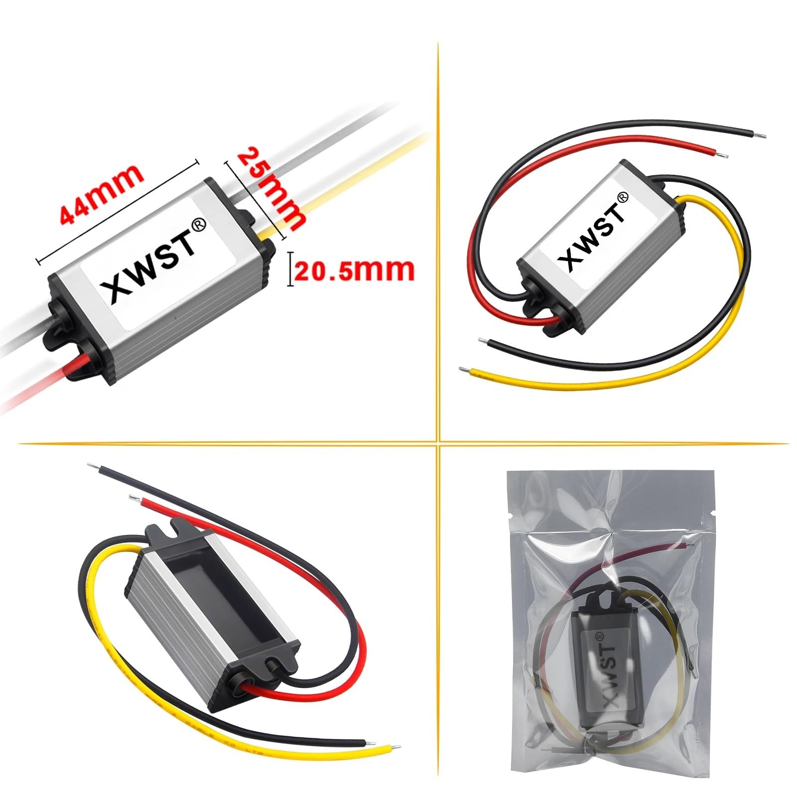 Konwerter DC na DC 12 V na 5 V moduł obniżający moc falowniki 1A ~ 10 A 5 W ~ 50 W moduł o wysokiej wydajności (tworzywo ABS 8 A, M)