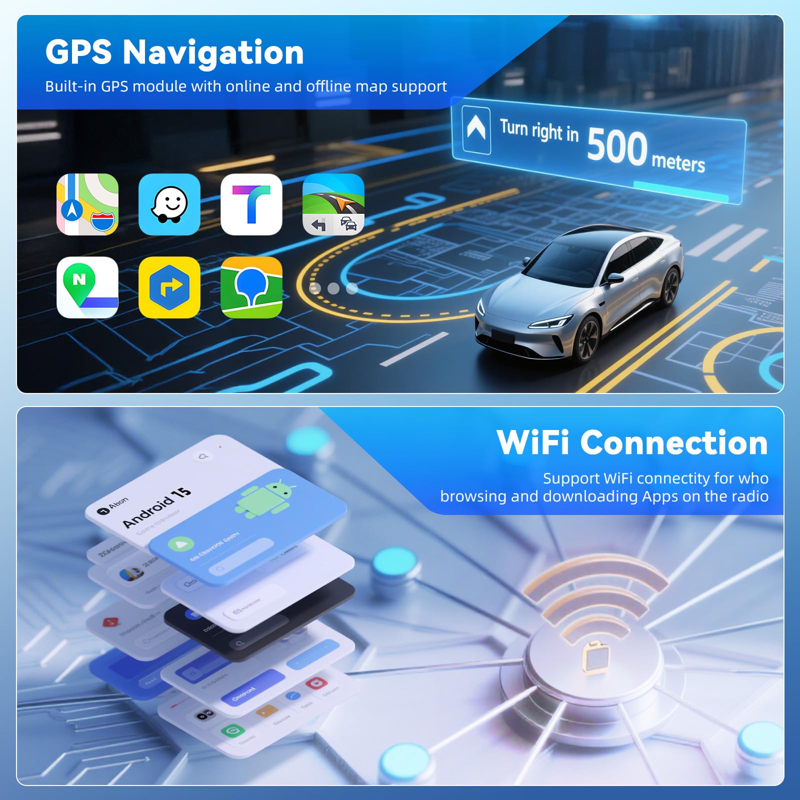 SIXTOP 4G+64G Android 15 Radio para Renault Clio 4 2012-2018 Carplay Android Auto Pantalla Radio Coche 10 Pulgadas con Bluetooth FM RDS GPS WiFi SWC EQ Cámara de Visión Trasera