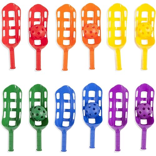 Champion Sports Scoop Ball Set: Classic Outdoor Lawn Party & Kids Game in 6 Assorted Colors