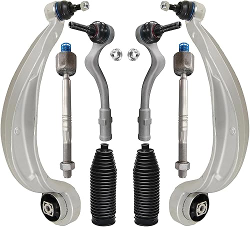 Miniatura 340 de Detroit Axle - Kit de brazos de control de extremo delantero RWD para Dodge Ram 03-06 2500 3500, 2 brazos de control superior con rótula 2 varillas