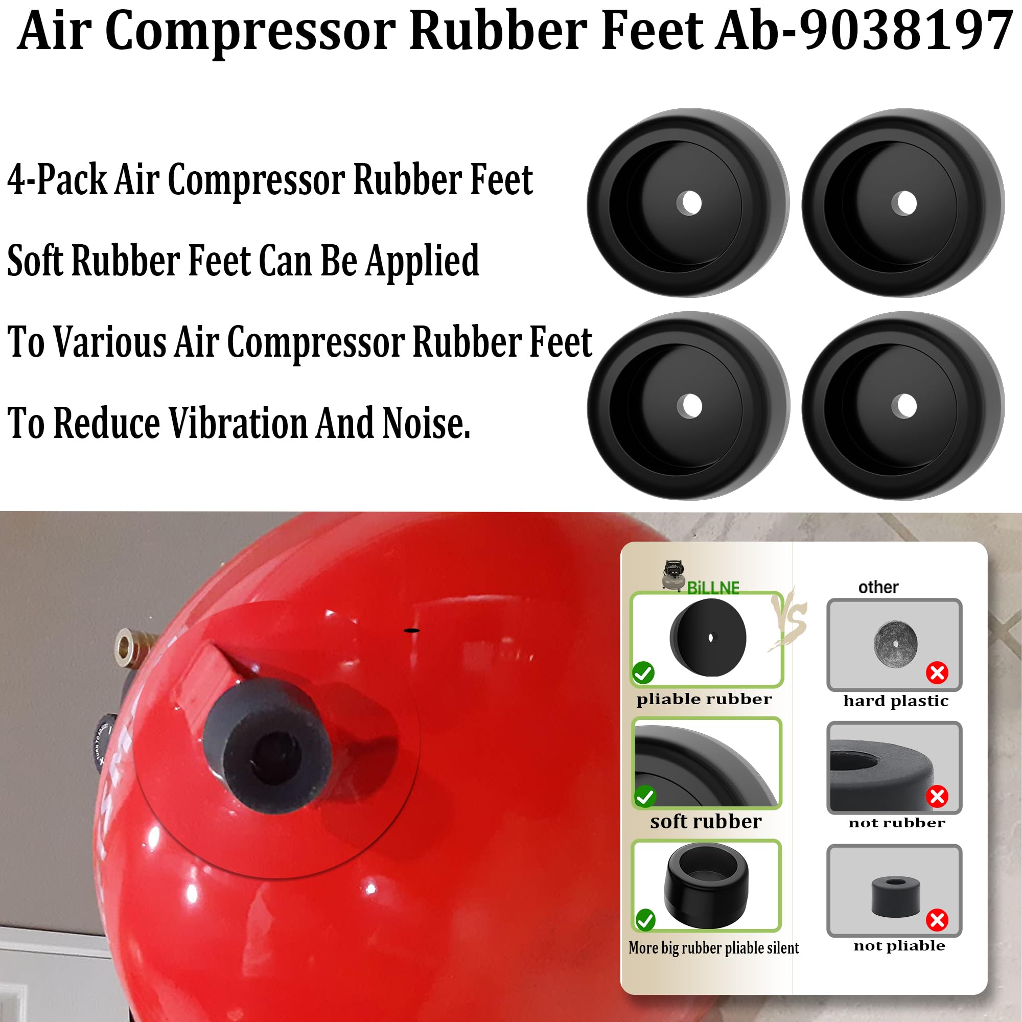 Amazon.com: BiLLNE Rubber Feet Ab-9038197 Replacement For Bos