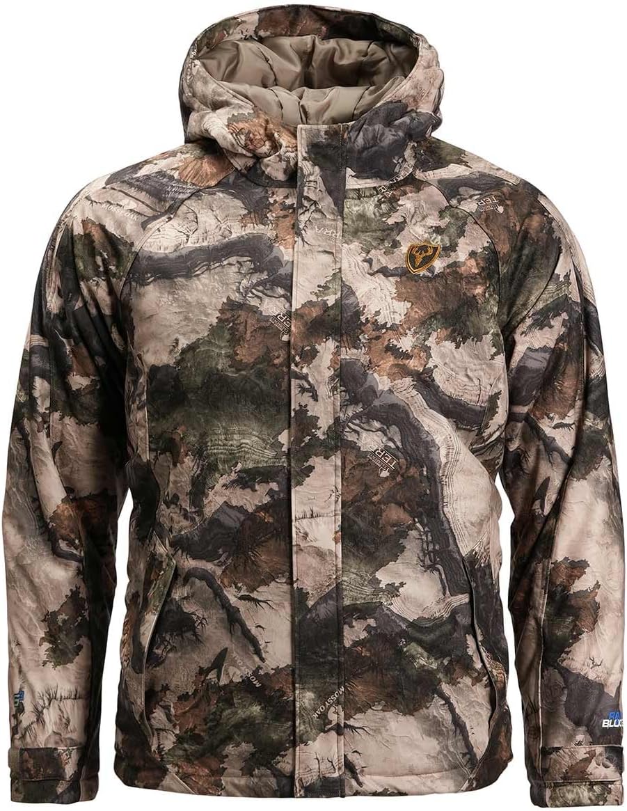 SCENTBLOCKER Men's Insulated Drencher Breathable Waterproof Camo Hunting Jacket