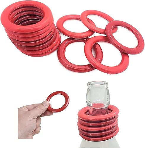 Anillos de carnaval rojos (24 piezas) de plástico duro de 2.5 pulgadas. Gran juguete para aliviar el estrés, genial juego de lanzar un anillo en la