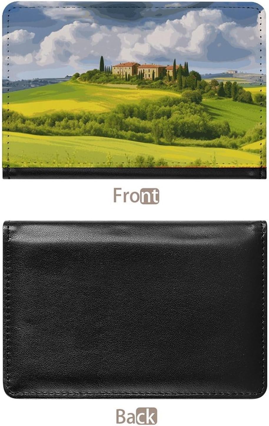 Cute Passport Holder for Travel,Personalized Multi-Functional Passport Cover with Card Slots,Slim Tuscany Spring Printed Passport Wallet for Women Men