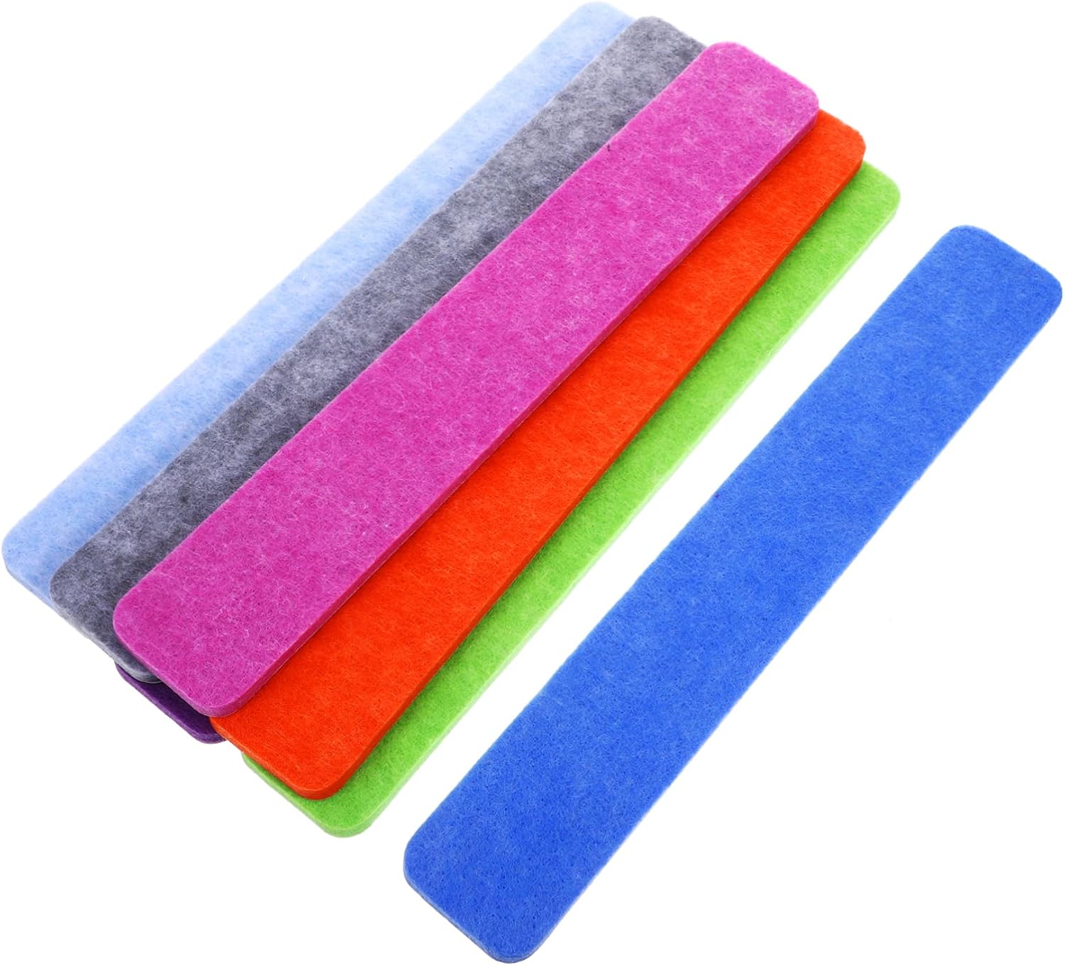 7pcs Felt Pin Board for Home Office Self-Adhesive Bulletin Board Strips Decorative Wall Accessory