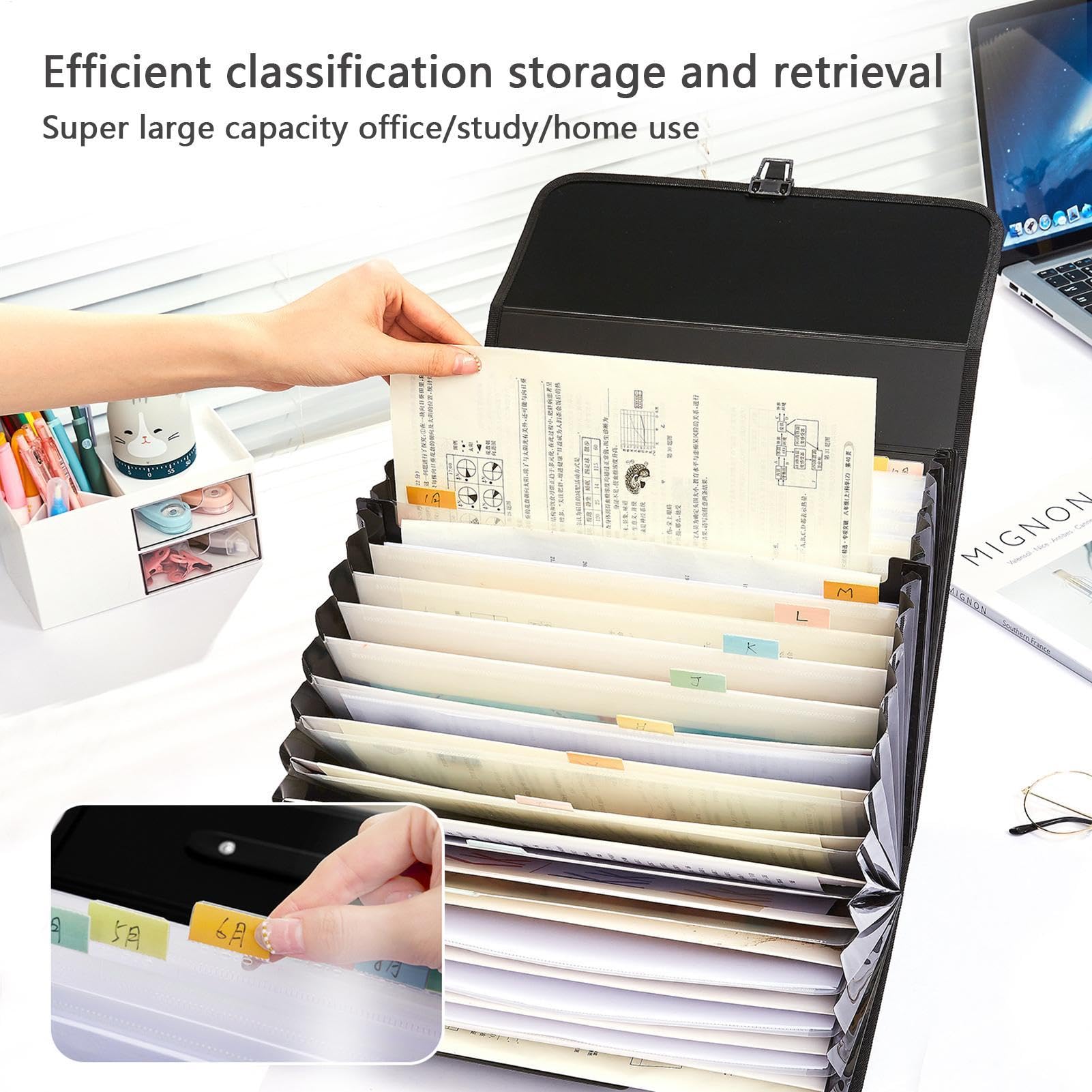 Organizador De Facturas Y Recibos 26 Capas Expandible