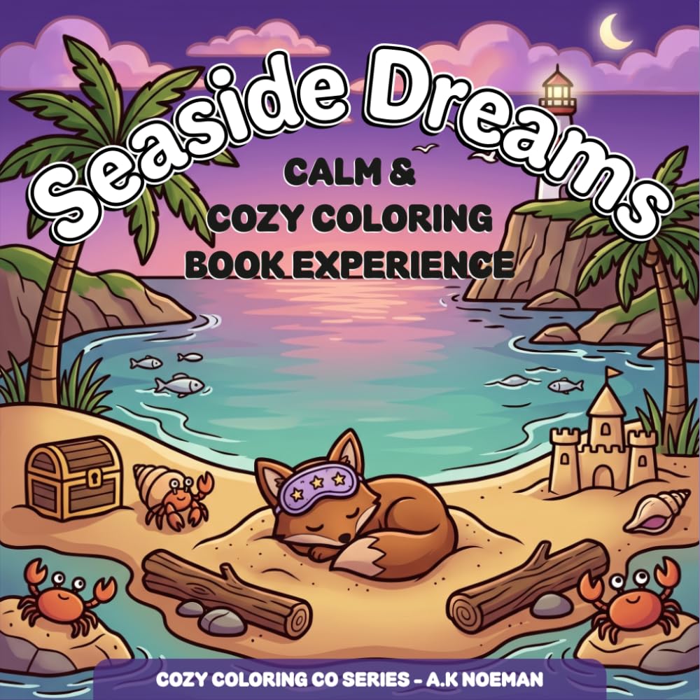 Seaside Dreams Coloring Book for Adults: A Cozy Coloring Book Experience