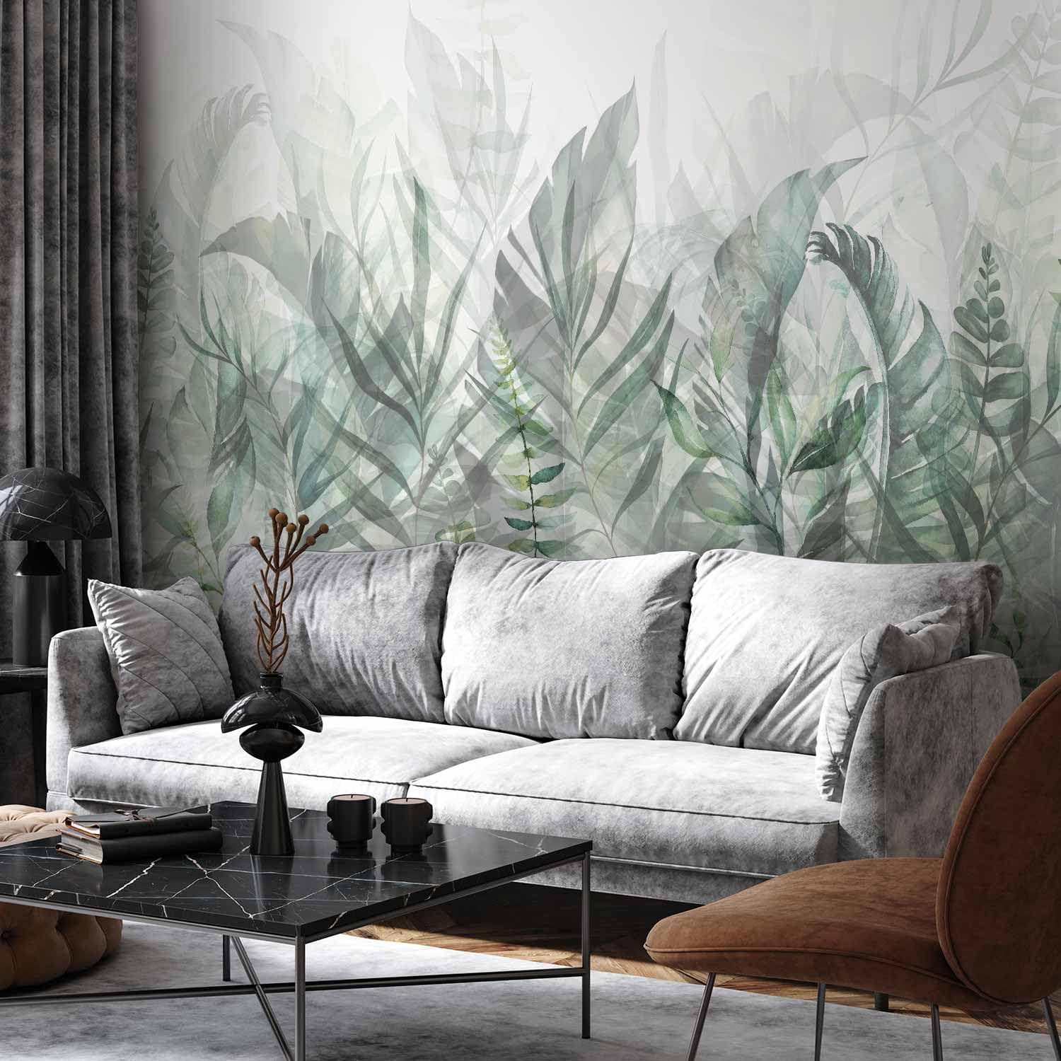 murando Fotomurales Verde Hojas 350x256 cm XXL Papel pintado