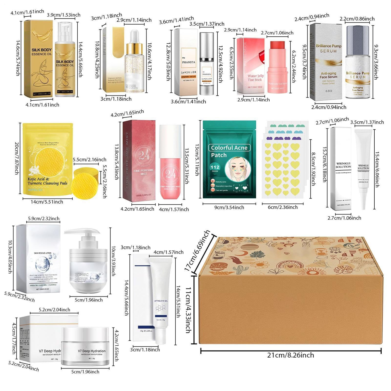 Zestaw do pielęgnacji skóry | Lifting Hydrating Cleansing Face Products | Odżywcze produkty do pielęgnacji skóry twarzy dla kobiet, żony, dziewczyny, mamy, podróży, domu, na przyjęcie urodzinowe