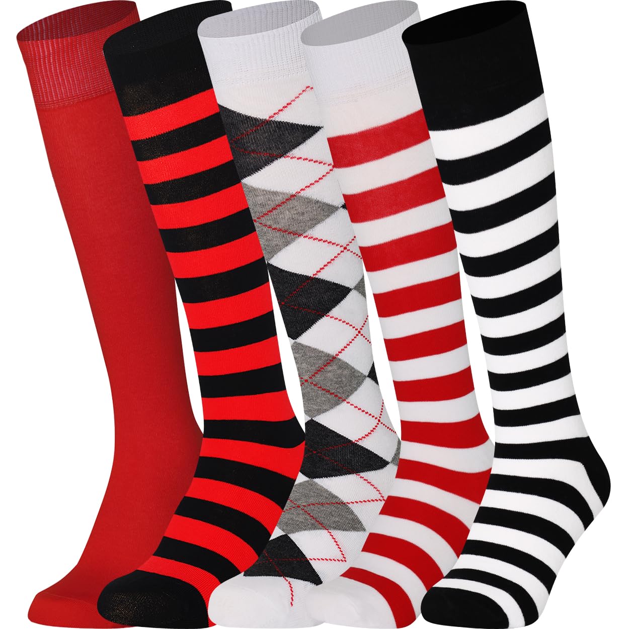 Mysocks Długie podkolanówki wzór w kratę