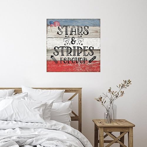Miniatura 2 de Decoración de pared para sala de estar, diseño de estrellas y rayas patrióticas, calcomanías de pared para el refrigerador, parachoques, tienda de