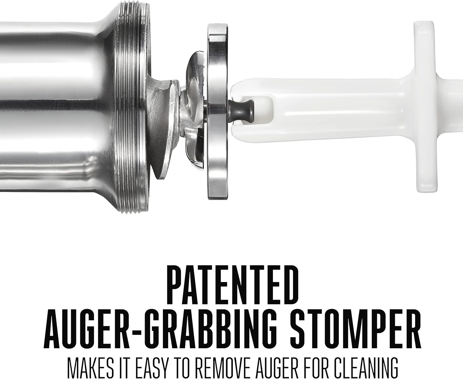 WESTON BRANDS Butcher Series Electric Meat Grinder & Sausage Stuffer, Commercial Grade 1 HP, 750 Watts, 14 lbs per Minute, Stainless Steel (09-2201-W)