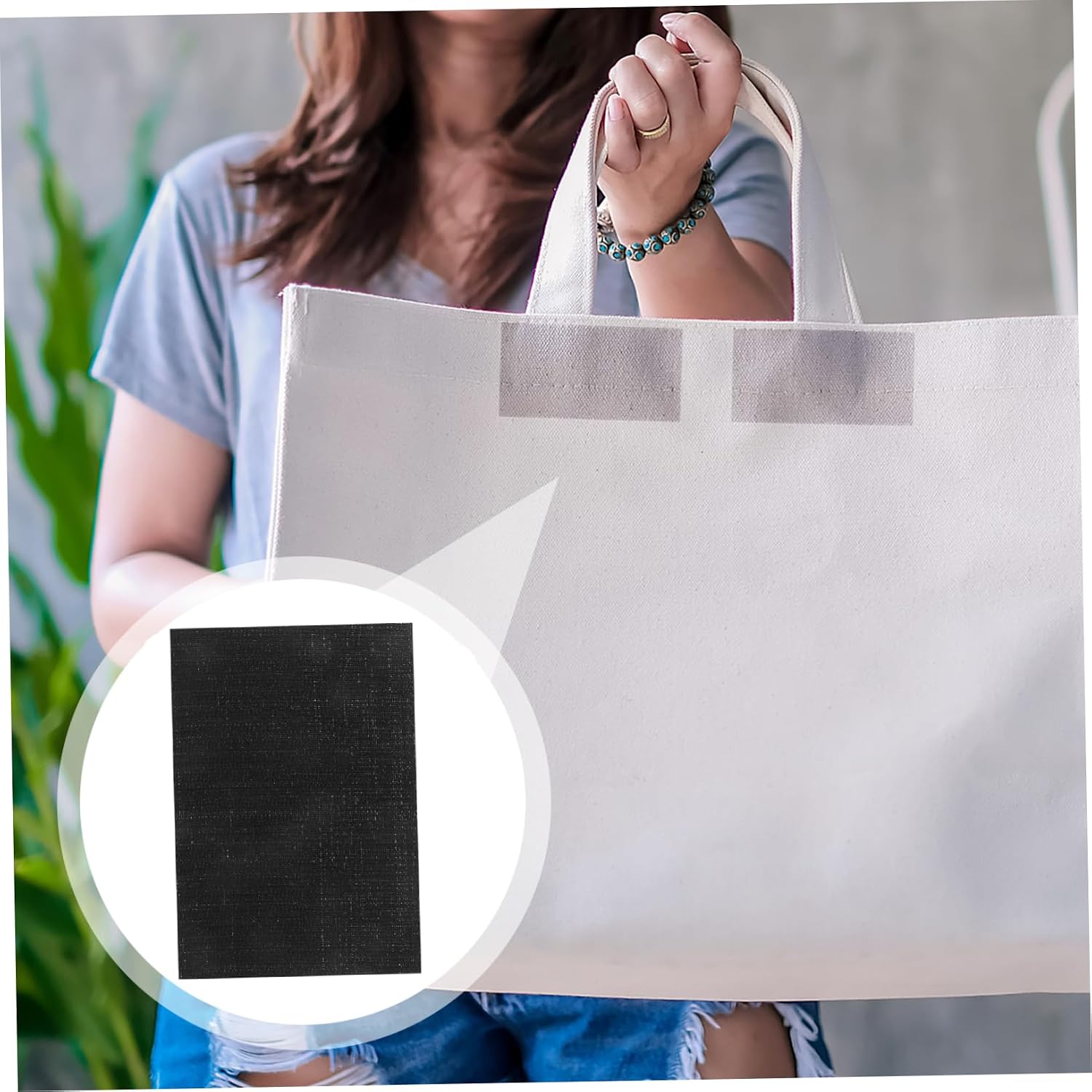 ERINGOGO Hook Loop Strips Adhesive Double-Sided Tape Strips Self-Adhesive for Carpet Easy Fixing Strips for Home Improvement