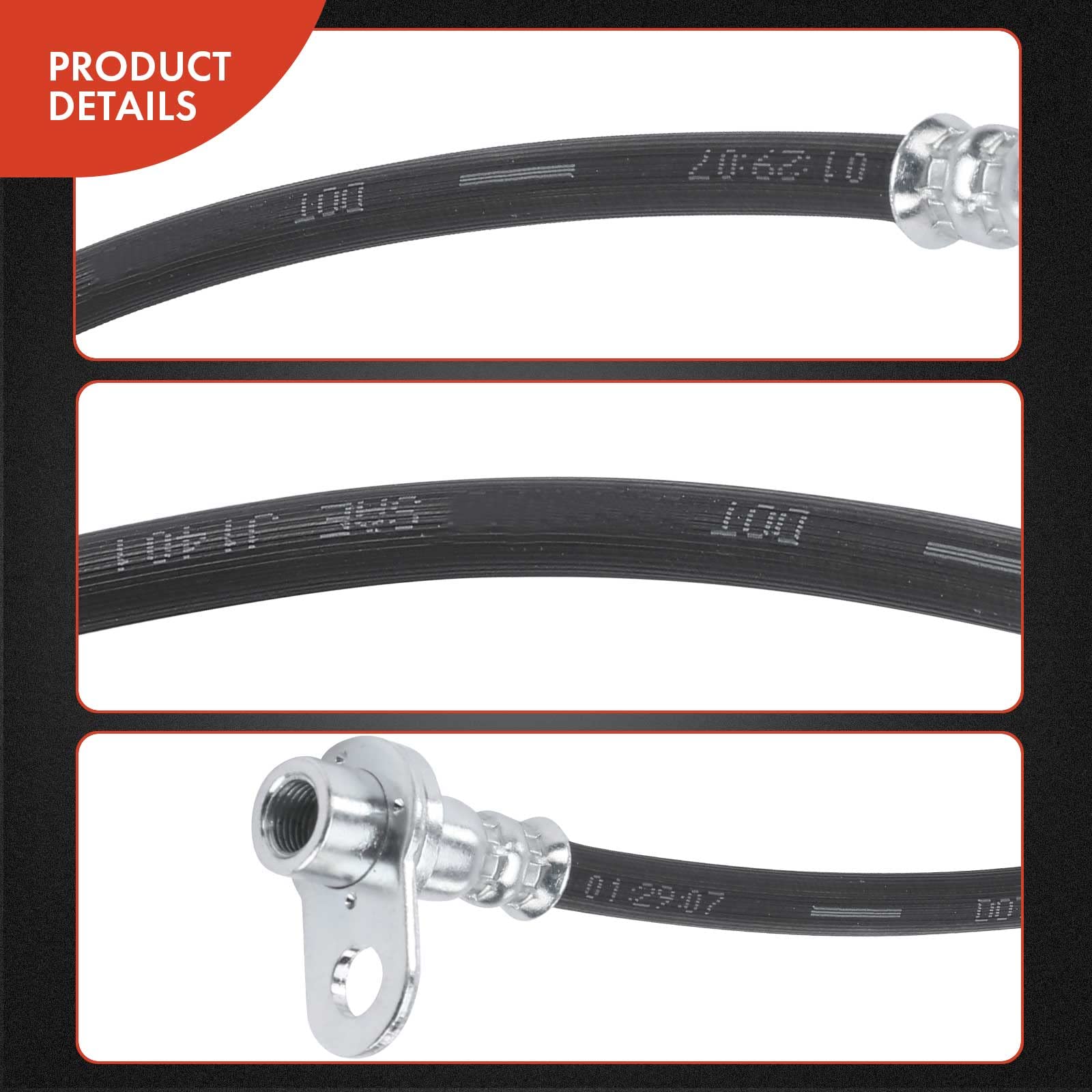 2X DELPHI BREMSSCHLÄUCHE HINTEN PASSEND FÜR MITSUBISHI COLT SMART FORFOUR