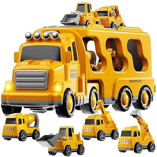 Construction Trucks Toys for 2 3 4 5 Years Old