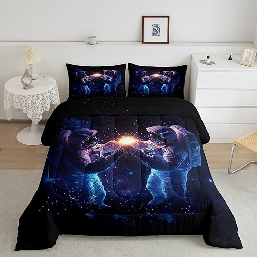 Miniatura 12 de Manfei Juego de edredón retro para automóvil, tamaño individual, juego de ropa de cama de vehículos de dibujos animados en acuarela para niños y