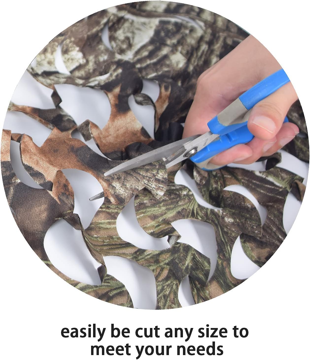 GRVCN Camo Netting Camouflage Net, Bulk Roll Sunshade Mesh Nets for Hunting Blind Shooting Military Theme Party Decorations