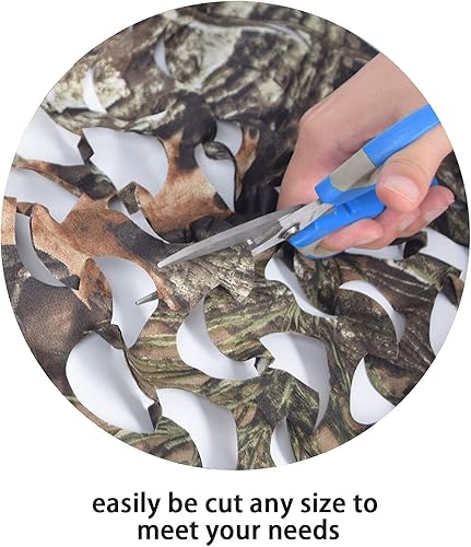 Vista 73 de GRVCN Red de camuflaje de camuflaje, rollo a granel, redes de malla para cazar, disparar a ciegas, decoraciones de fiesta temática militar