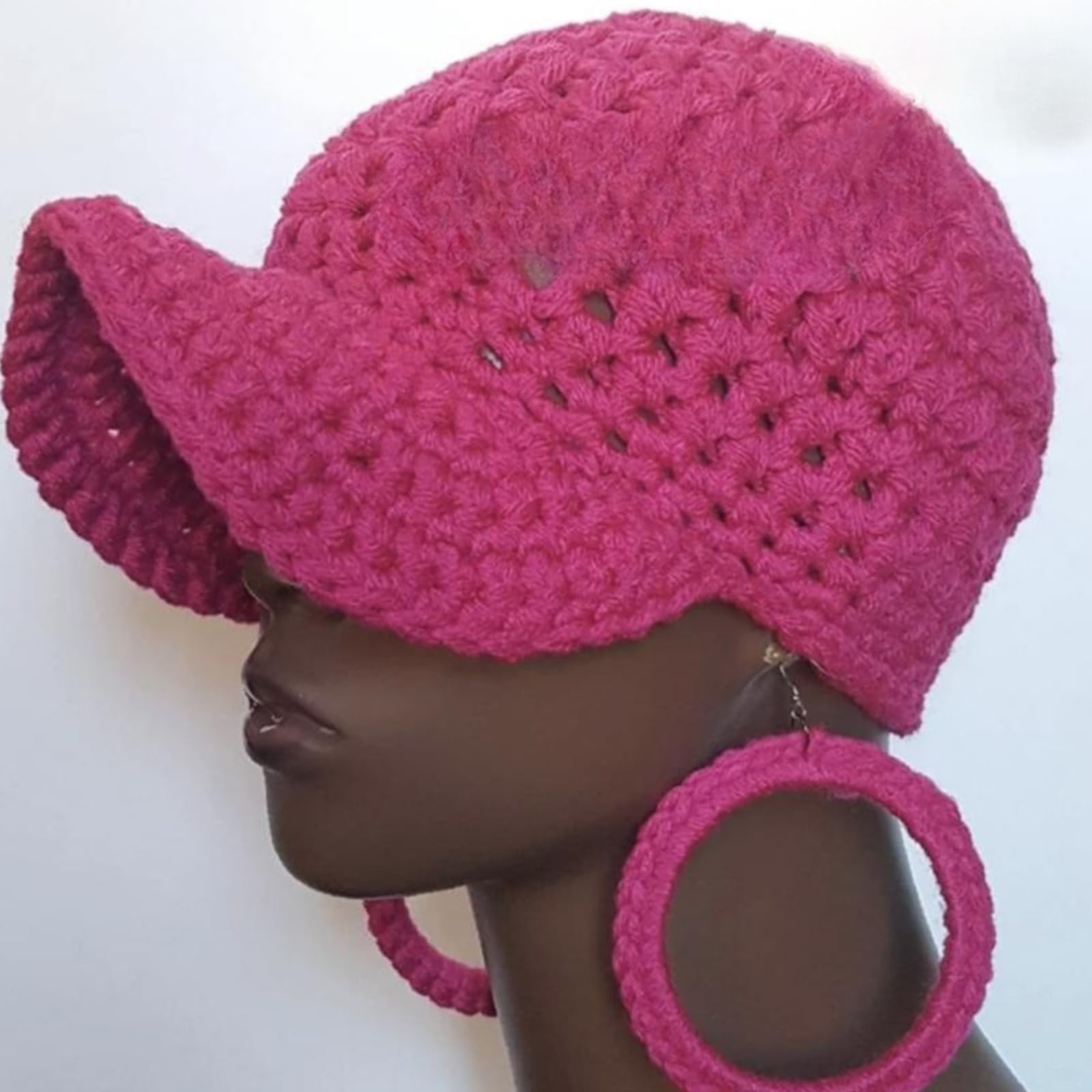 Berretto da Baseball Unisex Design all ' Uncinetto Cappello Traspirante e Resistente per la Estate Cappello da Ciclismo con Visiera Regolabile per Adulti all ' Aperto Cappelli per da