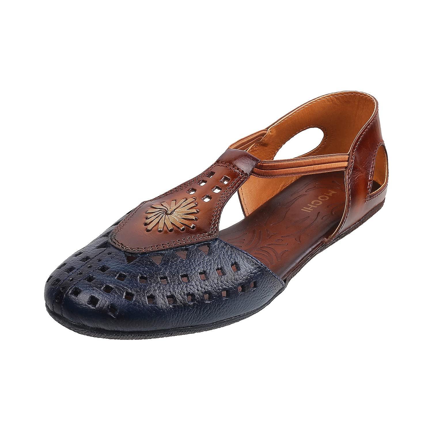 Mochi Womens Blue-Navy Leather Sandals 4-UK 37 (EU) (31-4931) (B09QLGK19B) Amazon Price History, Amazon Price Tracker