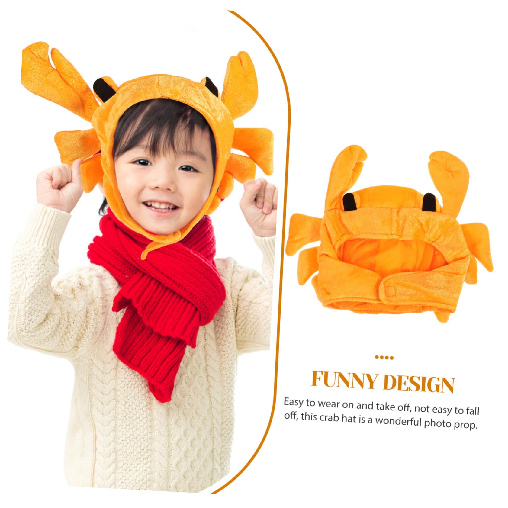 Healeved 5 Pezzi Cappello Granchio per Feste e Leggero Accessorio Cosplay e Mascherata per Donne e Uomini Materiale Tessile Sicuro e Confortevole per Halloween e Carnevale