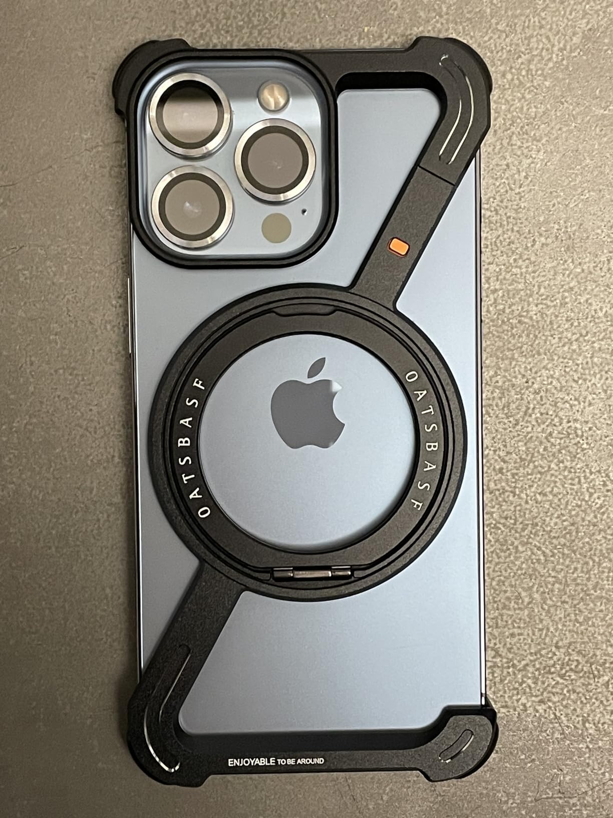 Slim Shockproof Metal Z-Shape Bumper Rugged Case Cover for Iphone 16 Pro Max 15 photo review