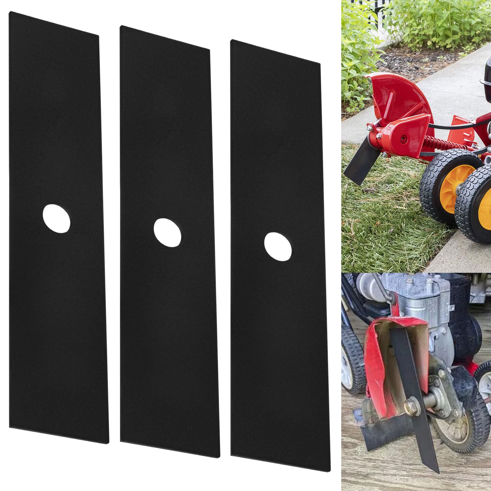 Fennoral 3 Pcs (9" x 5/8" Center Hole) Edger Blade 781-0748-0637 Compatible with Craftsman Troy-Bilt MTD 781-0748 TB554, TEB515 Edgers Replaces 981-