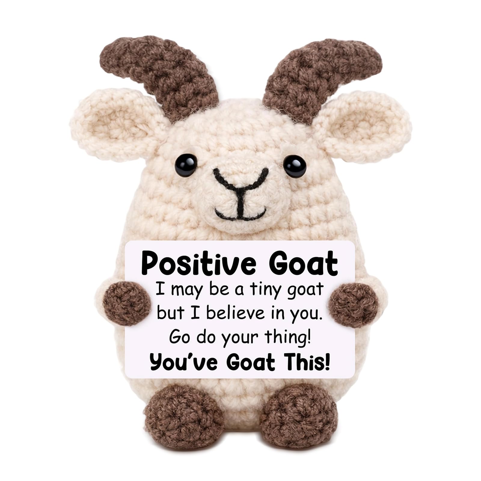Vexilon Emotional Support Crochet, Goat Design Emotional Support for Women with Cards, for Girls, Girlfriend, Women, funny friend gifts