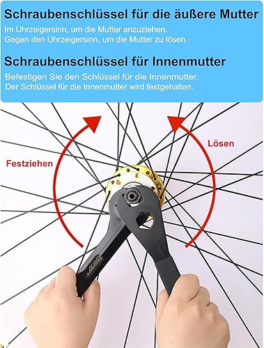 Miniatura 6 de Llave de ciclismo con cono de pedal de bicicleta