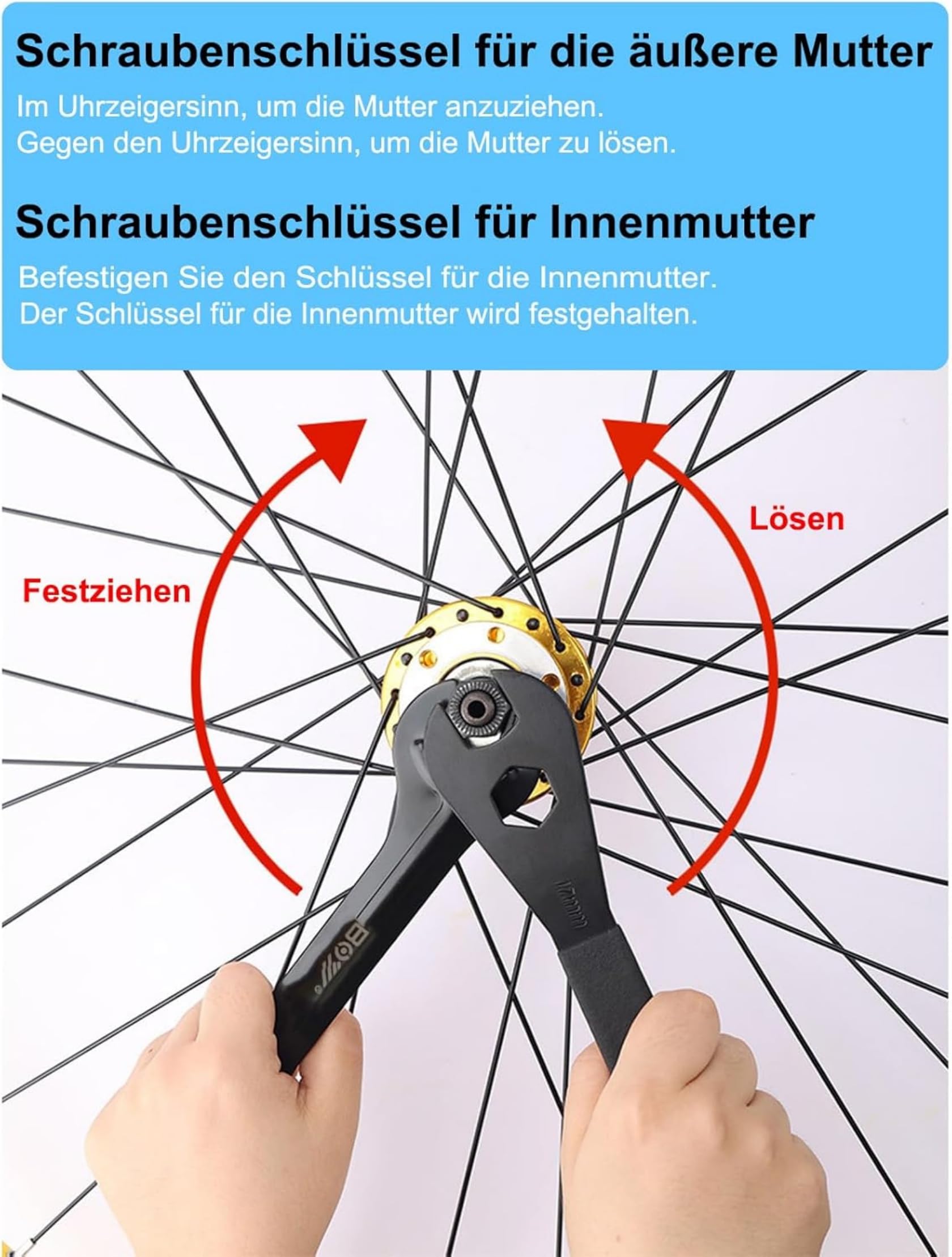 Fahrrad-Kegelschlüssel-Set, Karbonstahl, professionelles Pedal- und Nabenwerkzeug (7-teilig, Schraubenschlüssel 13-14-15-16-17-18-19 mm)