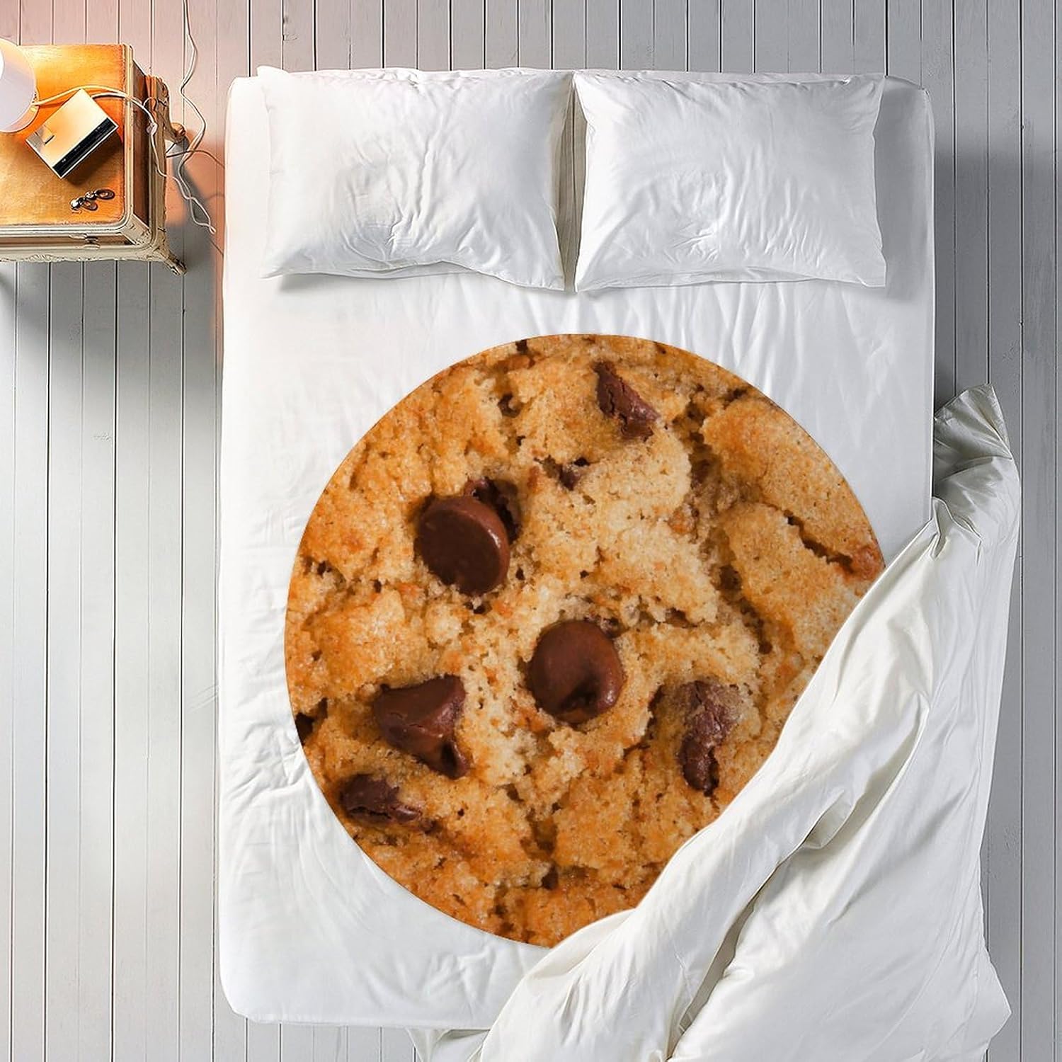 Cookie Blanket Funny Soft Giant Food Blankets Cookie Blanket Adult Size Flannel Gift for Teens Boys and Girls 71 Inches Suitable for Sofa Outdoor Living Room Indoor Bedroom