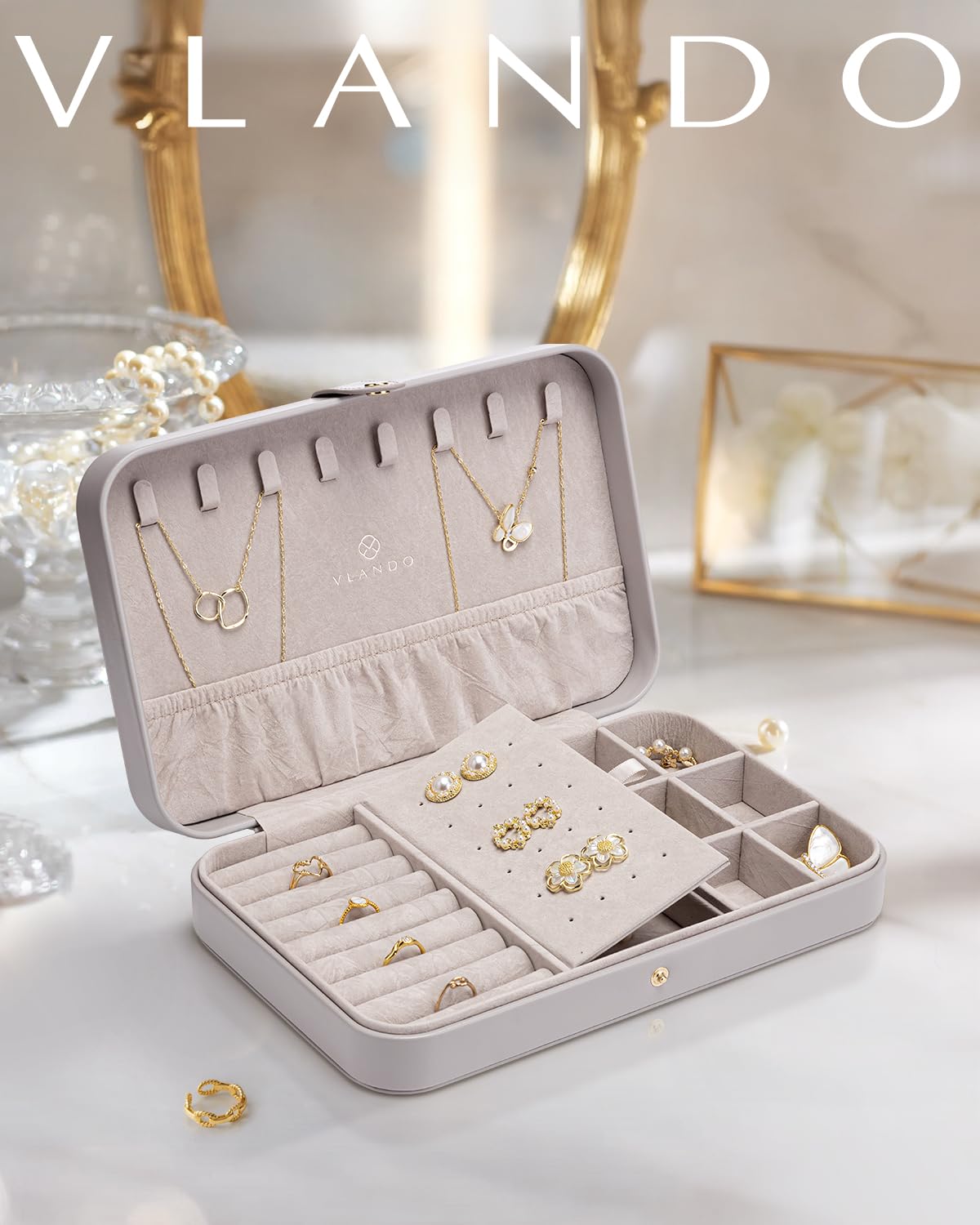 Petits Boîte À Bijoux Organisateur Afficher Boîte De Rangement Pour