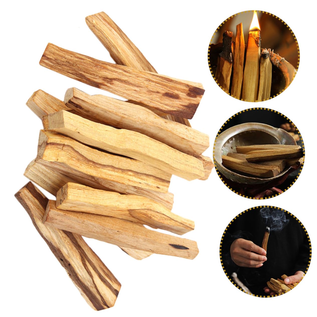 Amosfun 20stücke Natürliche Heilige Räucherstäbchen Für Meditation Und Aromatherapie Für Yoga- Schlafzimmer Und Entspannungsorte