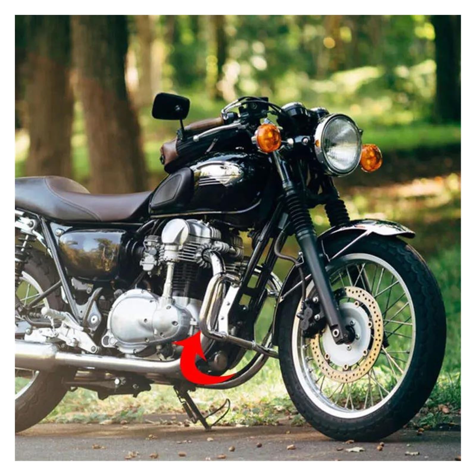 WARFEL バイクアクセサリー エンジンガード ハイウェイクラッシュバー