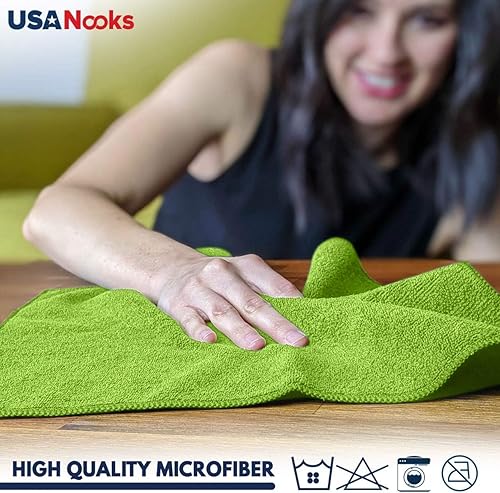 Miniatura 75 de Trapo de limpieza de microfibra, color blanco, 12 unidades (16 x 16 pulgadas), alto rendimiento, 1200 lavados, tejido de agarre de raíces muy