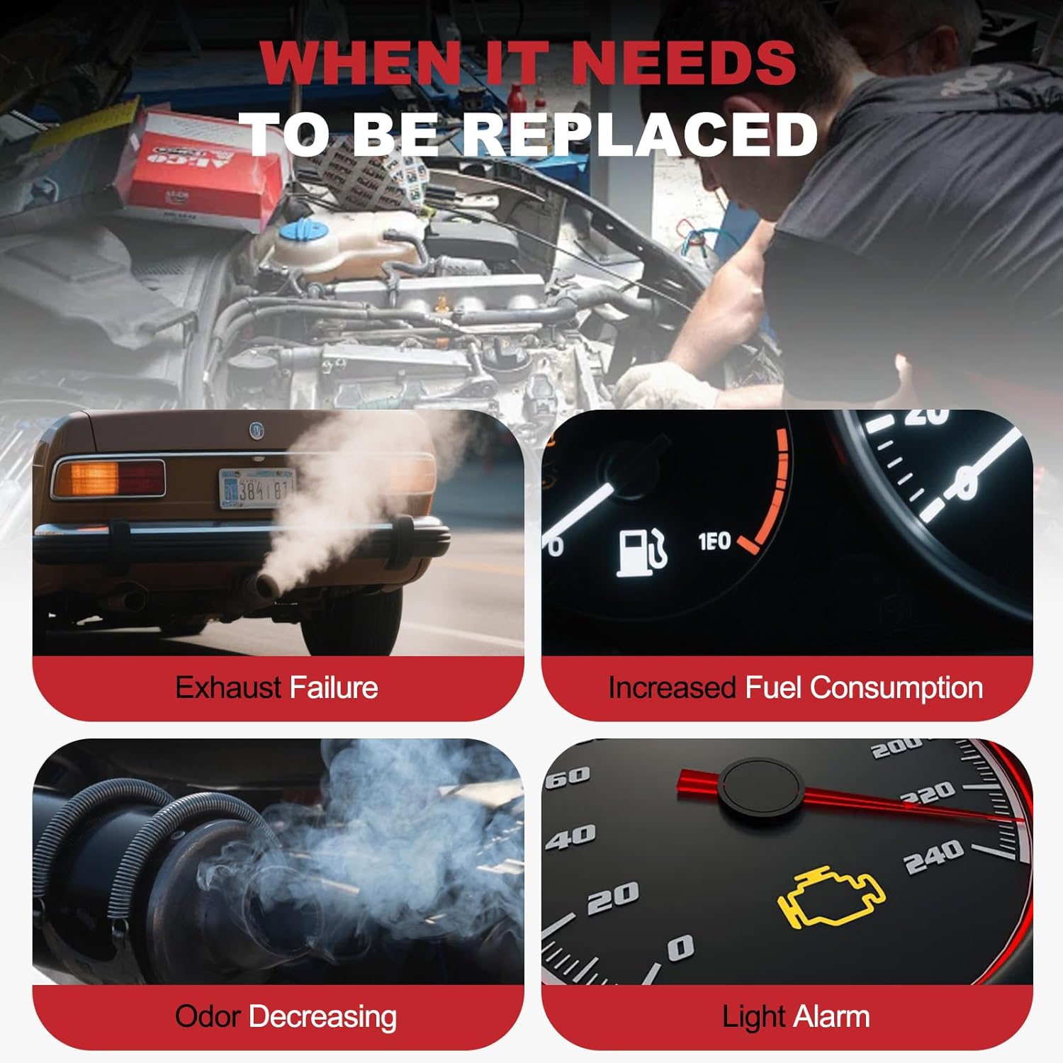 Rear Catalytic Converter Kit Fit For Chevrolet Equinox 2010-2017 & GMC Terrain 2010-2017 L4 2.4L Replace 54850 642042 (EPA Compliant)