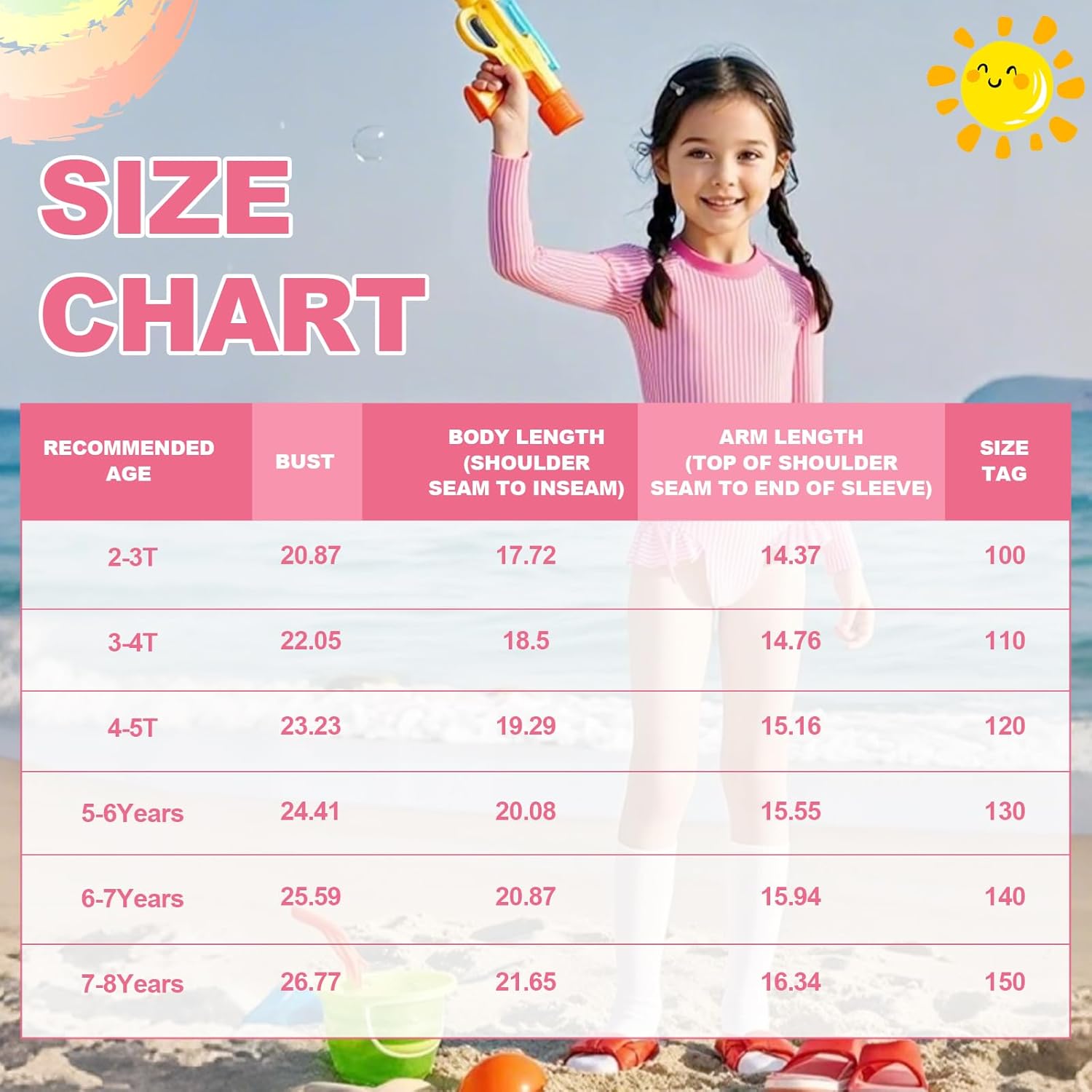 Girls One Piece Long Sleeve Swimsuit Rash Guard Zipper Bathing Suit UPF50+ Toddler Kids Beach Bikini Swimwear Suit - Image 6