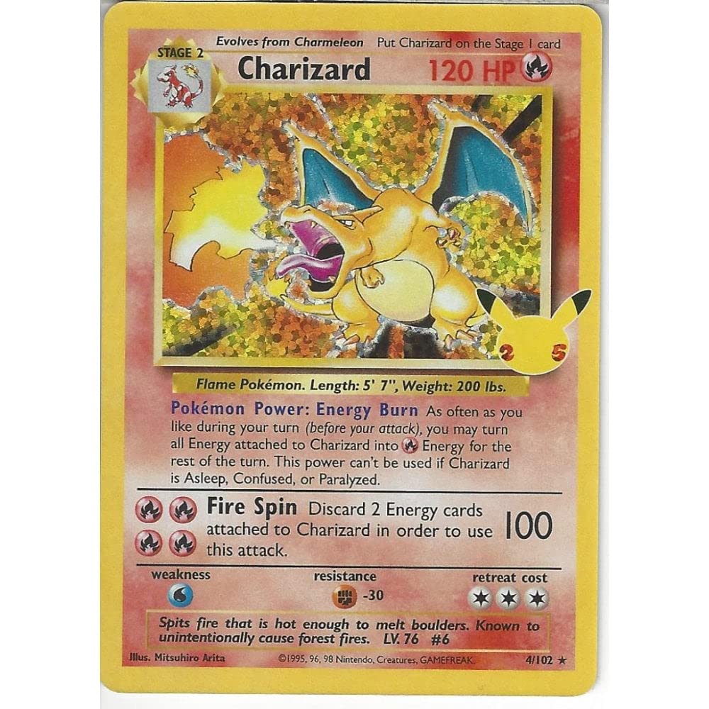 1995 Charizard Pokemon Card Printable Cards