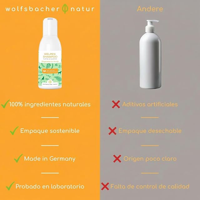 Foto 6 de 8 de Champú para Cachorros Sensitiv - Champú para Perros pH Neutro sin Perfume
