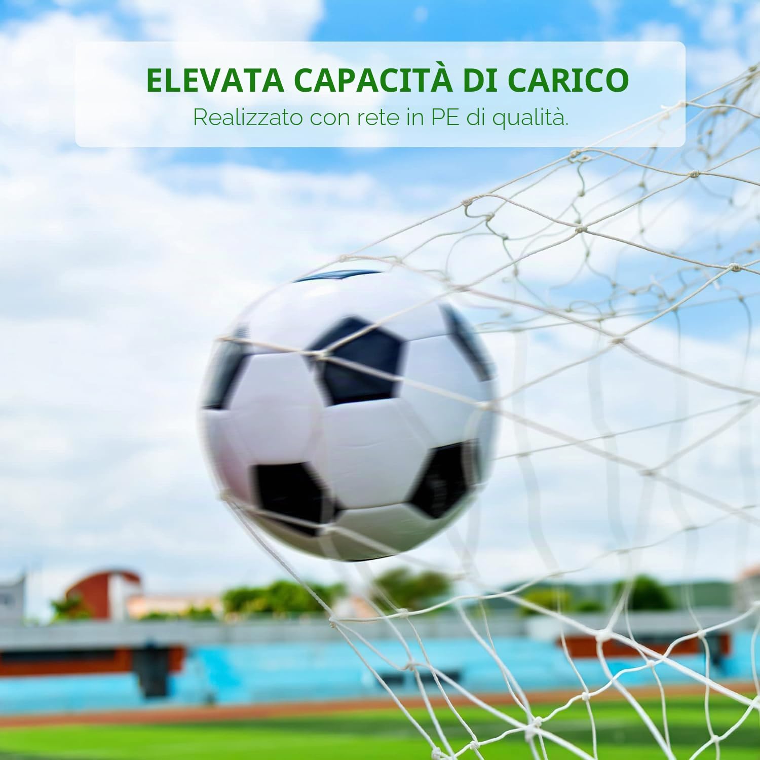 TLSUNNY Porta calcio bambini e adulti 365/240 cm con [rivestimento anti-ruggine] - Porte da calcio grandi inclusa rete per cortile, giardino, le spiagge, le scuole