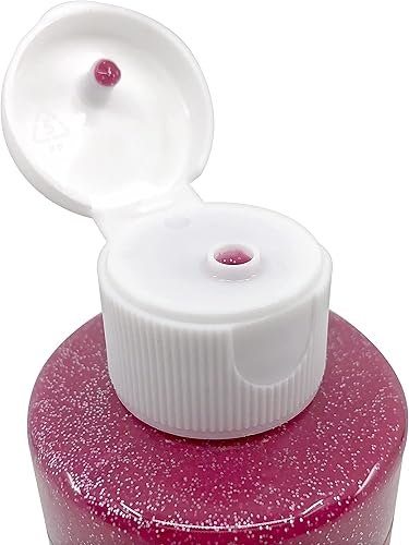 Miniatura 4 de Cra-Z-Art Paquete a granel de pintura con purpurina lavable, 8 unidades, colores surtidos de 4 onzas cada botella