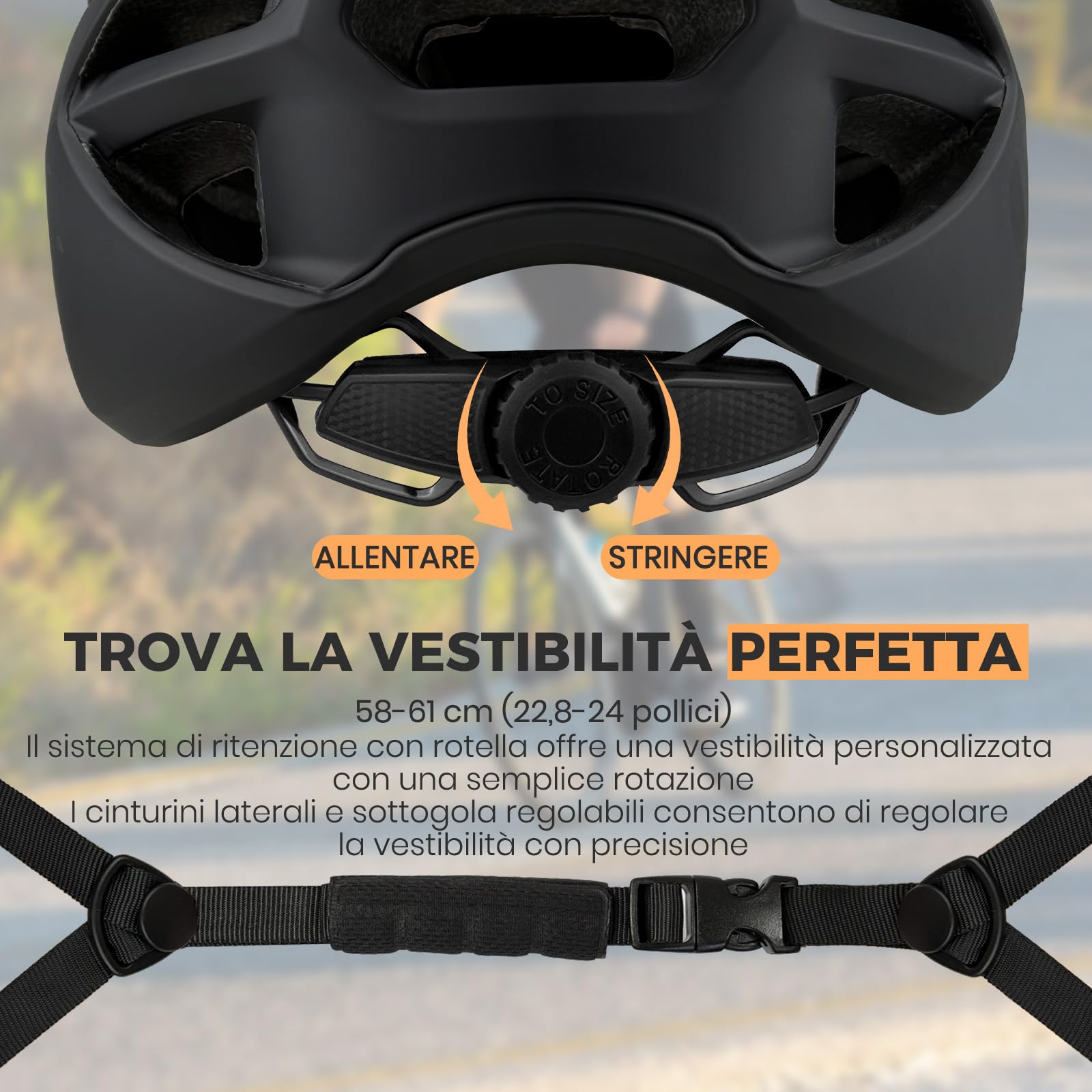 LeapBeast Caschetto Bici, Caschetto Monopattino Adulto, Casco Ben Ventilato e Regolabile,Casco per Bici con imbottitura rimovibile per Bicicletta, Ebike e Monopattino Elettrico