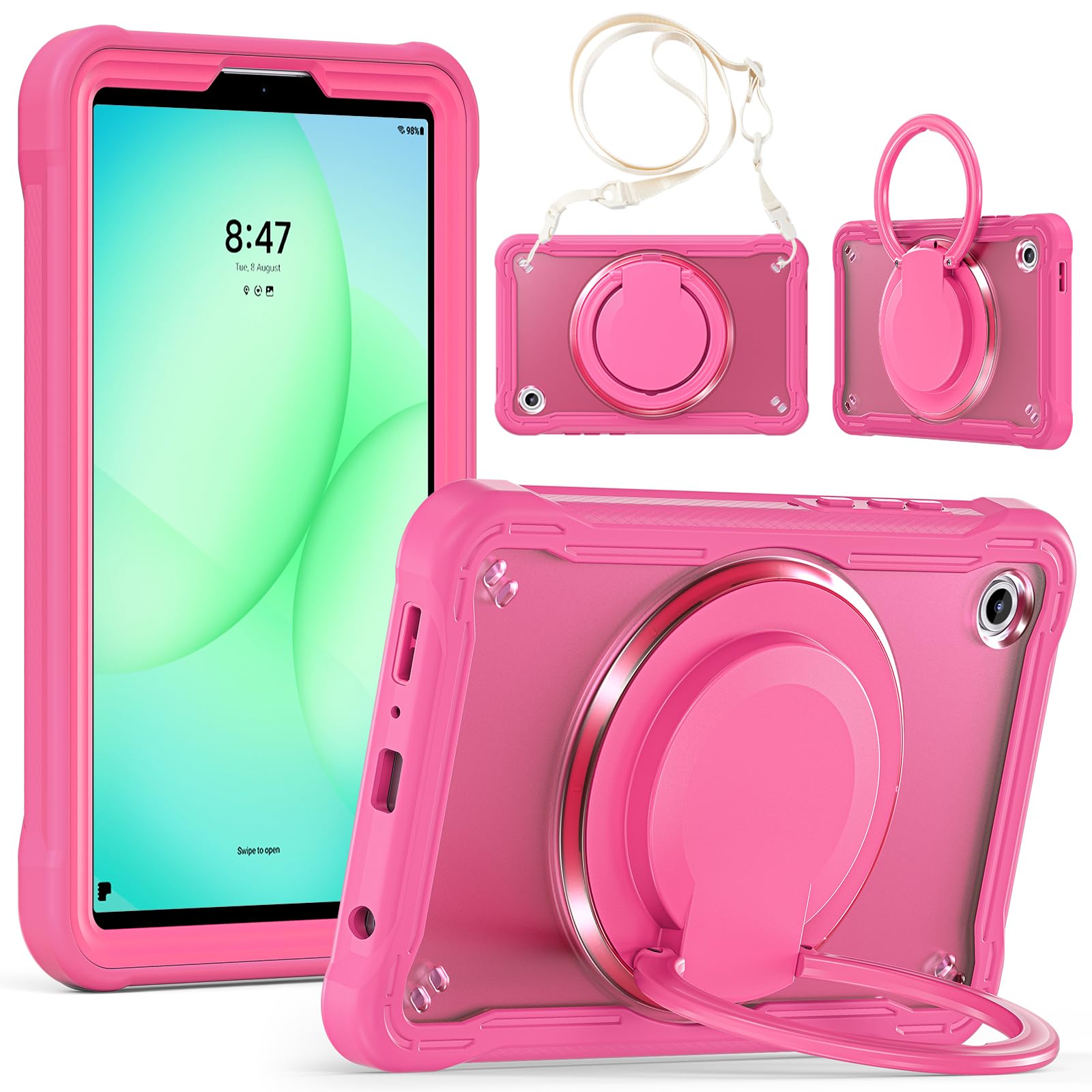 Funda Samsung Galaxy Tab A11 anticaídas con asa de mano para niños 8
