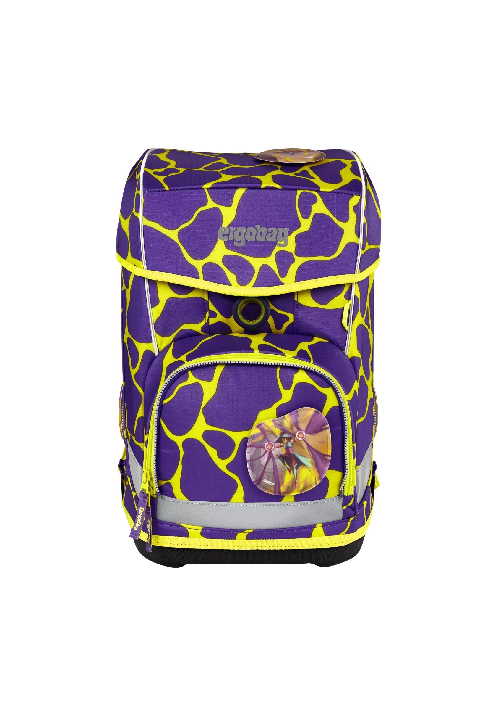 ergobag Schulranzen-Set cubo Light Set SuBärkraft - Lila | extra leichter ergonomischer Schulranzen mit nur 780 g im 6-teiligen Set aus der Vorgänger-Kollektion für die Schule