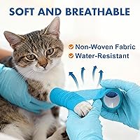 Vista 5 de LotFancy Envoltura veterinaria para caballos perros, paquete de 10, envoltura autoadhesiva de 2 pulgadas x 5 yardas, cinta transpirable de primeros
