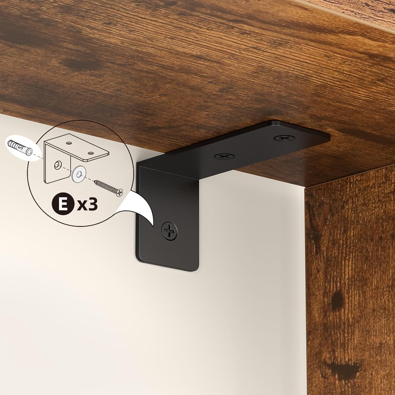 HOOBRO Corner Shelf Wall Mounted, Floating Corner Shelf Display Rack 4-Tier
