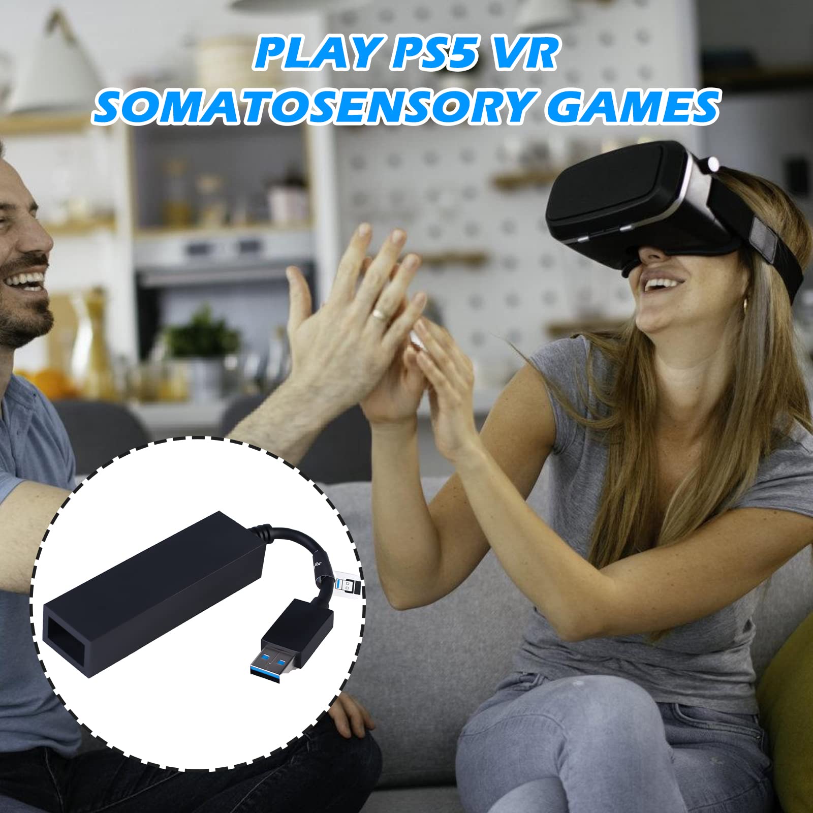 Nizirioo adapter PS vr ps5, adapter kamery PS4/PSVR na PS5, czarny