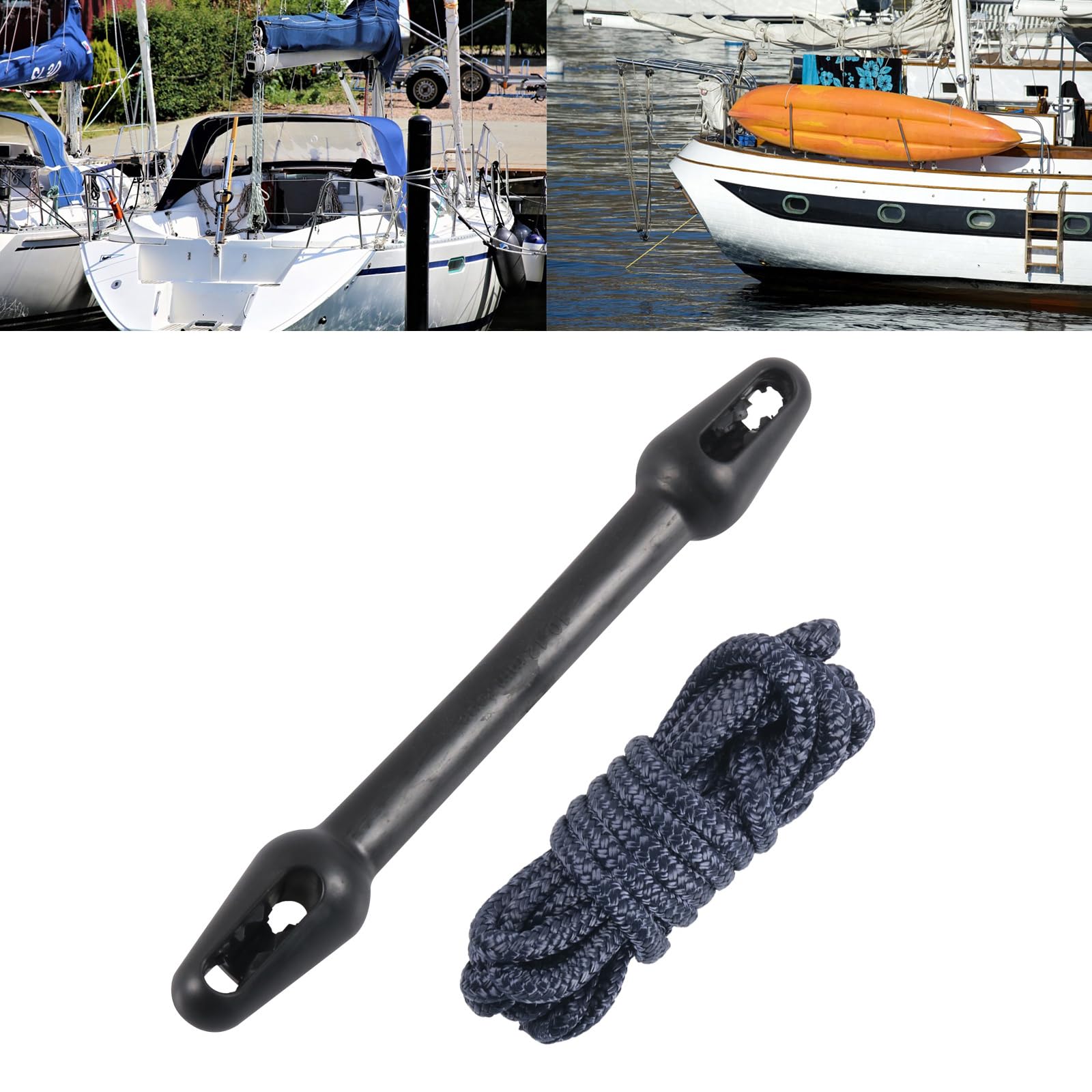 Ammortizzatore di ormeggio in gomma di qualità marina, facile da installare, nessun attrezzo richiesto. Piano forte per una esecuzione duratura involucro. Sicurezza. Effetto ormeggio